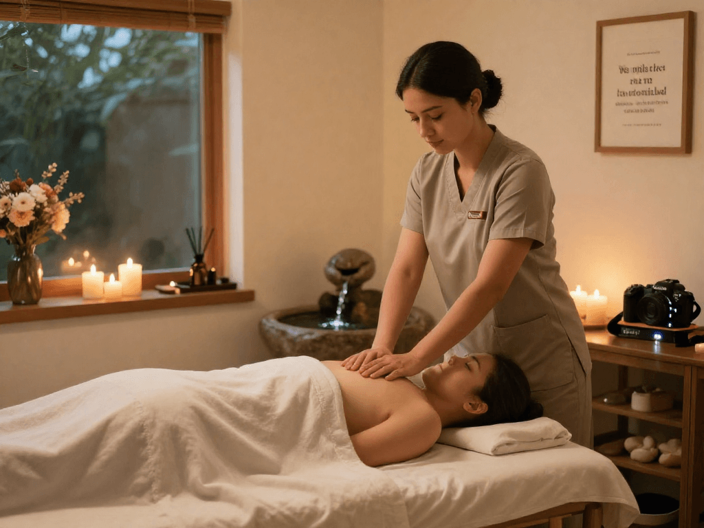 Experience the calm of 부평출장안마 with soothing massage therapy in a serene spa setting.