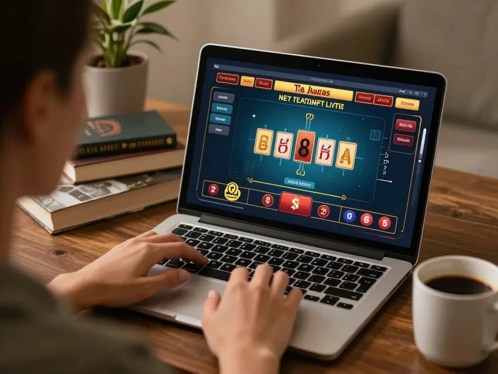 F168 user engaging in live dealer baccarat game on laptop in stylish home setup