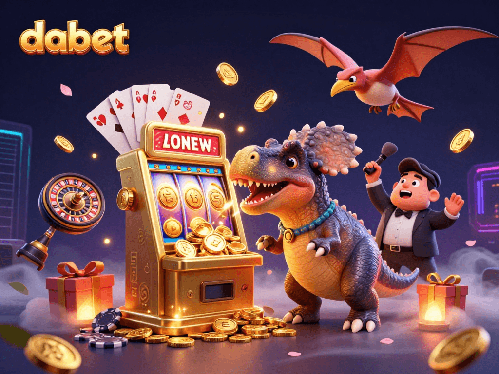 Experience the thrill as dabet players collide with excitement, winning jackpots amidst a dynamic casino scene.