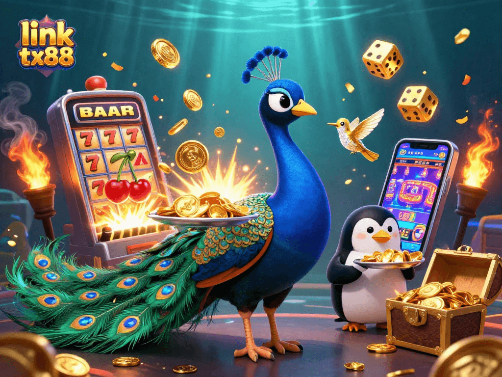 Experience vibrant energy with link tx88's thrilling casino game visuals and dynamic characters.