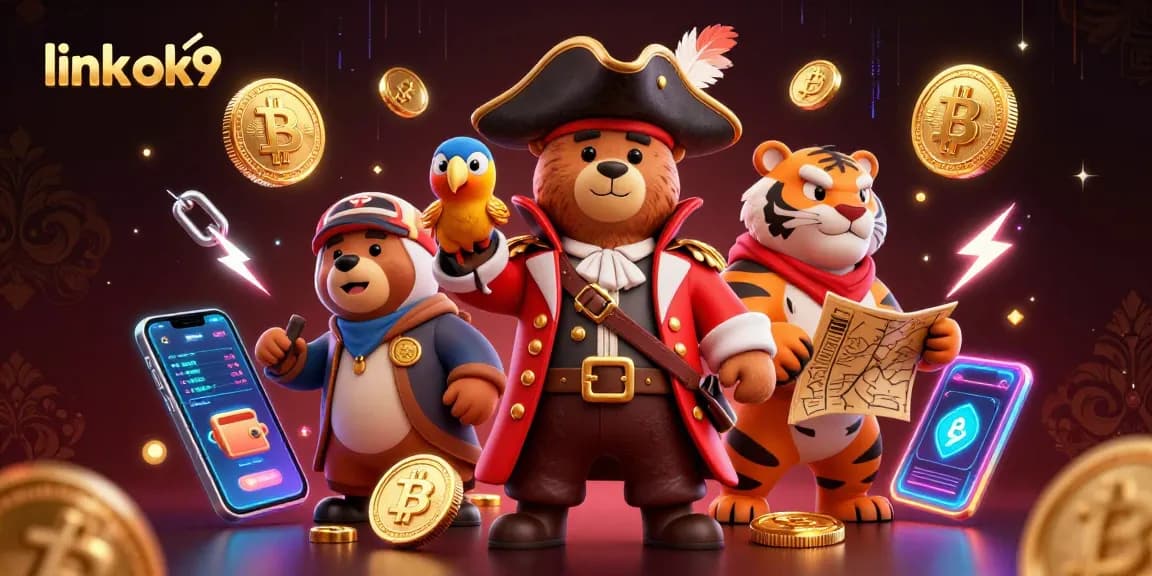 Engage with thrilling gameplay at link ok9, showcasing pirates and treasure in vibrant 3D illustration.