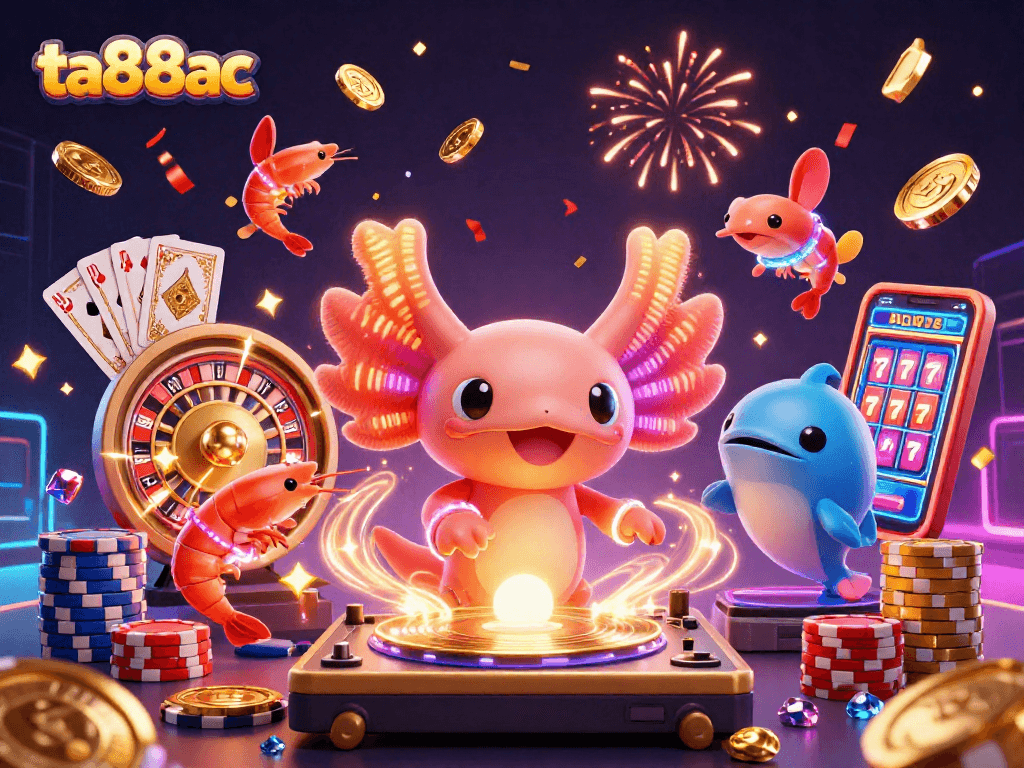 Experience thrilling gameplay at ta88ac with vibrant, neon-themed casino action.