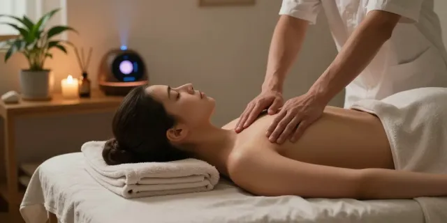 강서구출장안마에서 편안한 마사지 환경을 재현한 이미지
