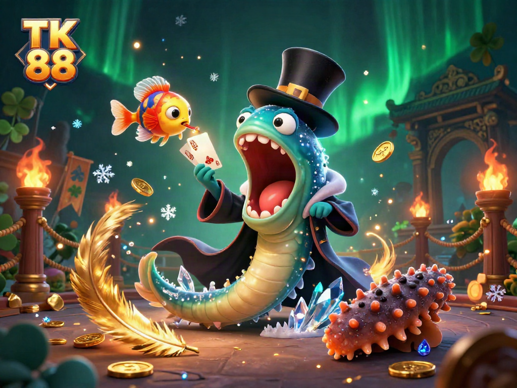 Engage in thrilling gameplay at TK 88 with a vibrant scene of interactive casino fun.