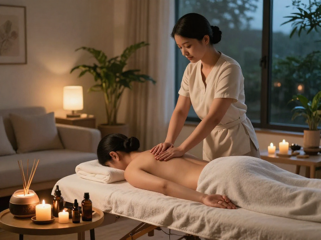 Relaxing 부평출장안마 home massage experience with professional therapist.