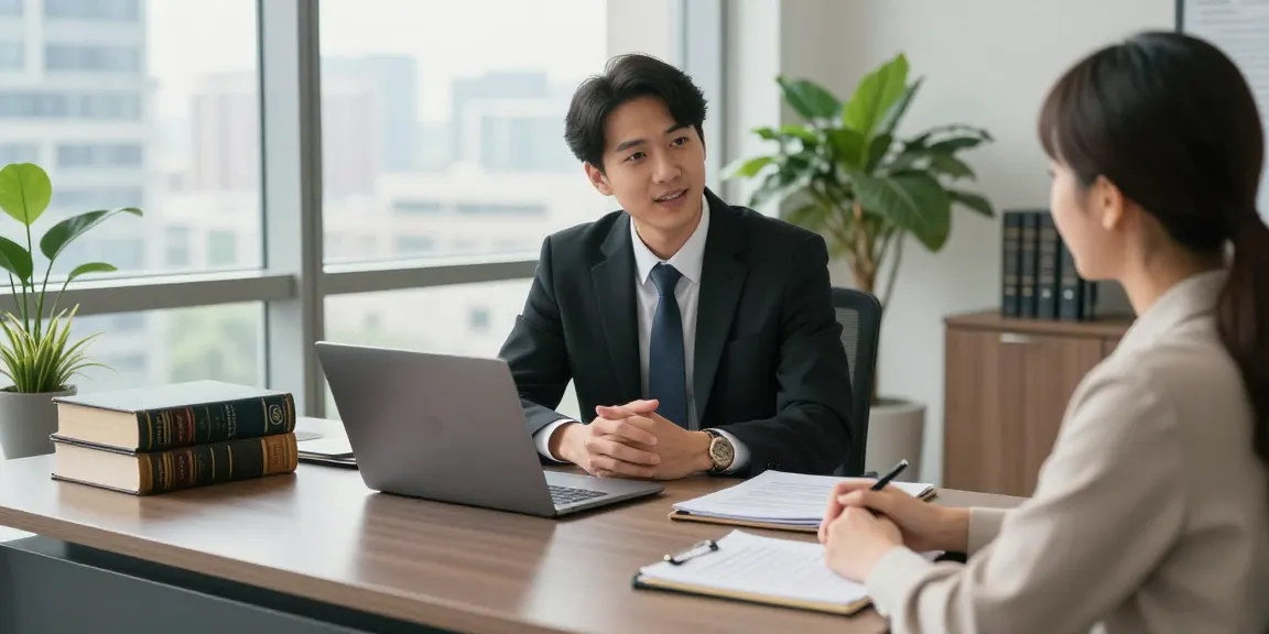J.K. Chaudhary & Associates legal consultation showing my review here as clients discuss their case with a professional lawyer.