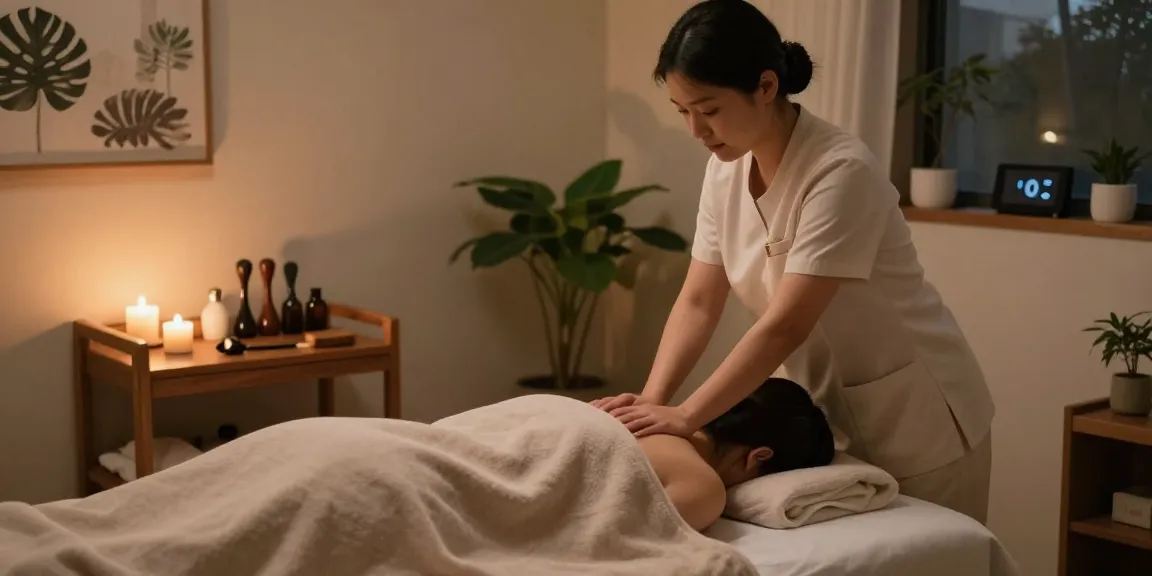 Relaxing 서울출장마사지 treatment scene in a serene spa environment with soothing elements.