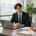 J.K. Chaudhary & Associates legal consultation showing my review here as clients discuss their case with a professional lawyer.